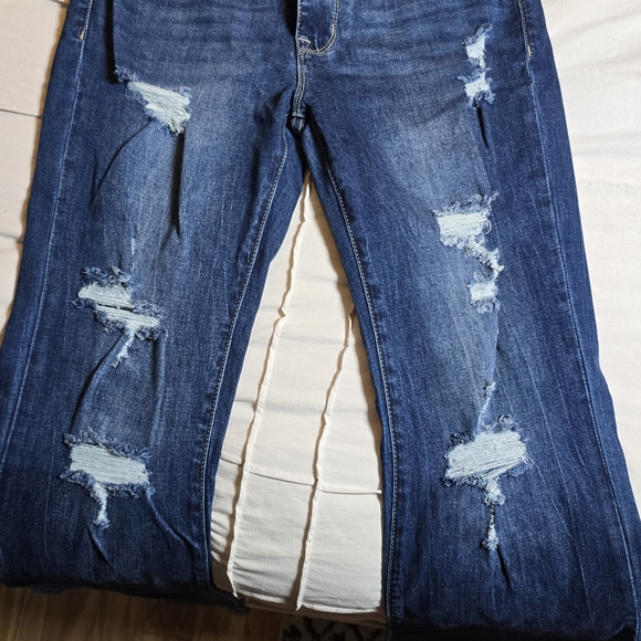 Denim - Distressed Blue Jeans for Women